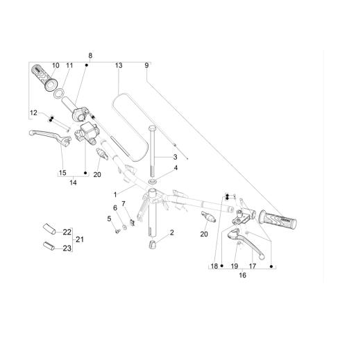 Throttle cable adjustment kit για Zip 50 4t noabs e4 2018 2020 (emea) kalemis.gr