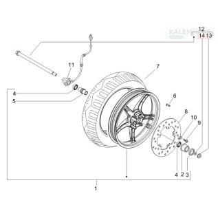 4x Motorradreifen Vee Rubber VRM-408 100/80 R1752P Sommerreifen